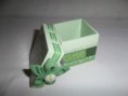 Caixa em mdf com decoupage e fuxico (lembrançinha)